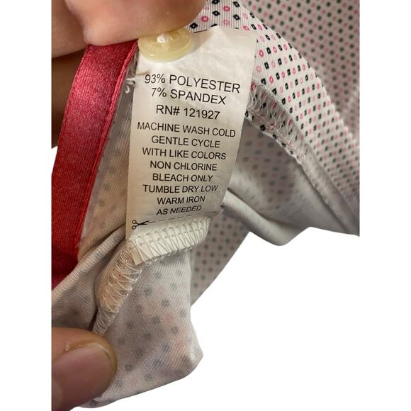 Men's Johnny O Polka Dot white golf polo Size Medium - Picture 8 of 8